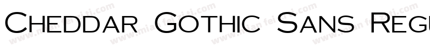 Cheddar Gothic Sans Regular字体转换